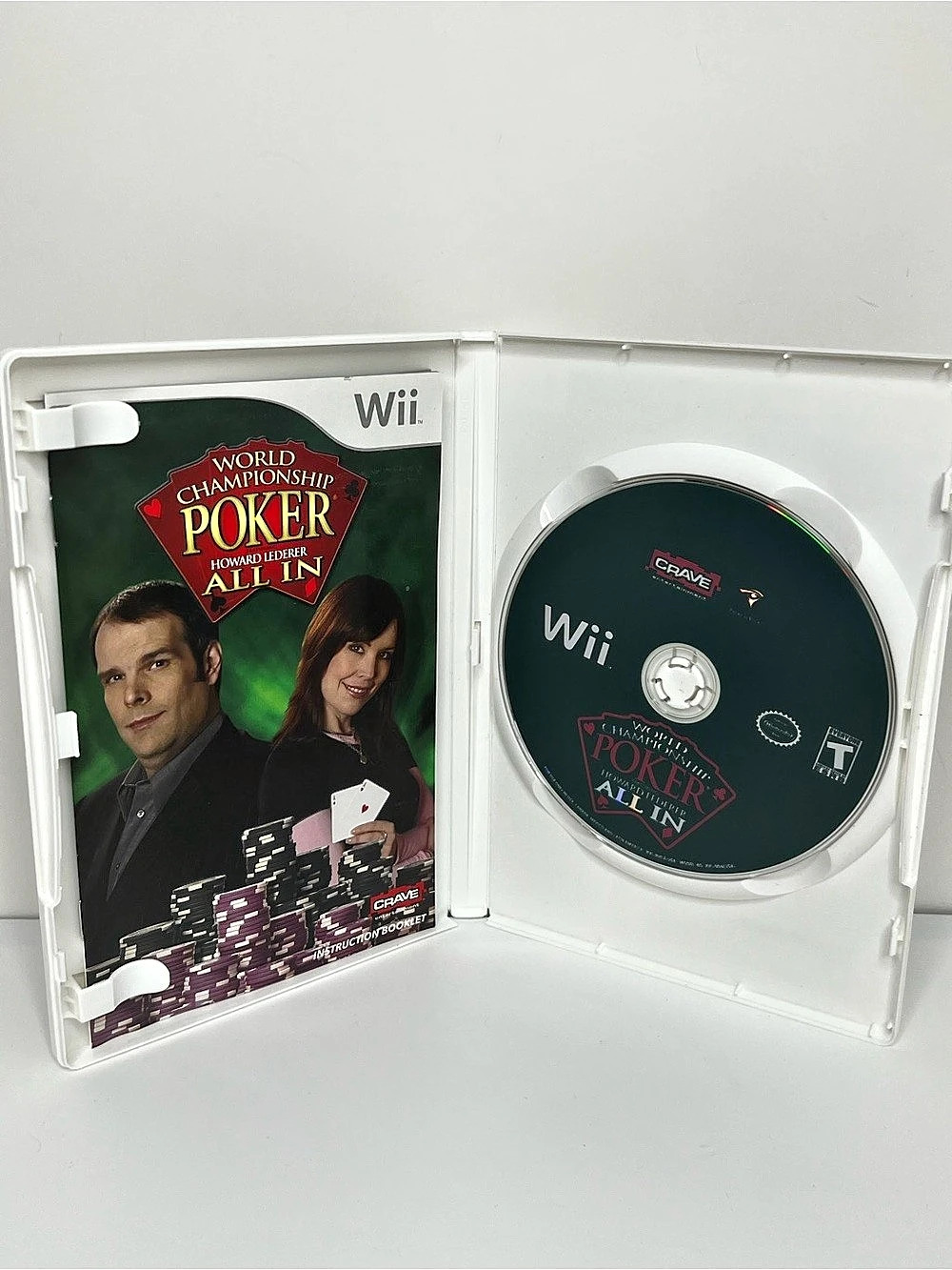 World Championship Poker All In Nintendo Wii Howard Lederer Complete CIB